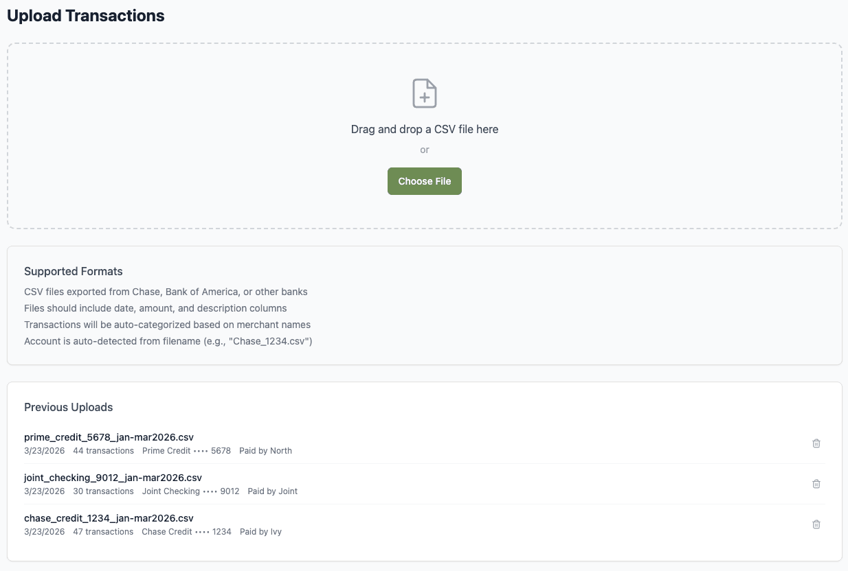 MoMo Upload Statements screenshot